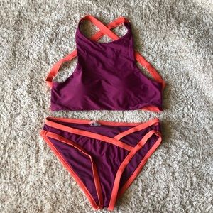 High-neck bikini set
